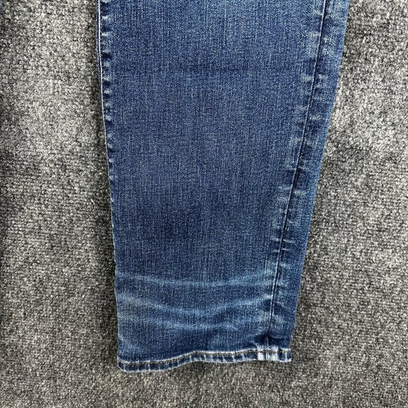 American Eagle Jeans Mens 32 Original Straight Cotton Stretch Pockets Frayed Hem - Picture 2 of 11